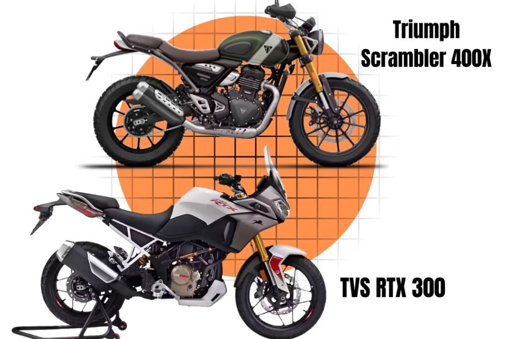 TVS Apache RTX 300 vs Triumph Scrambler 400X